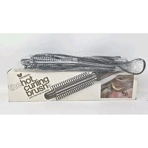 Vintage WINDMERE Hot Curling Iron Brush Hair Styler 3/4" Curls Model HCB - 1/529